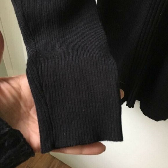 DOTS Black Turtleneck Long Sleeve Sweater Classic - Picture 3 of 6